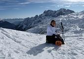 Salita invernale dalla Malga Polzone (1570 m.) al Passo del Pizzo di Petto (2200 m.) merc. 27 gennaio 2010 - FOTOGALLERY